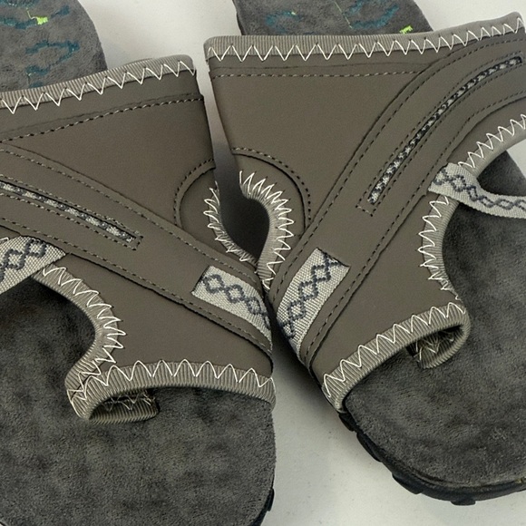 Orthopedic Sandals with Arch Support Comfort Adjustable Toe Ring Buckle Size 8 - Picture 6 of 9